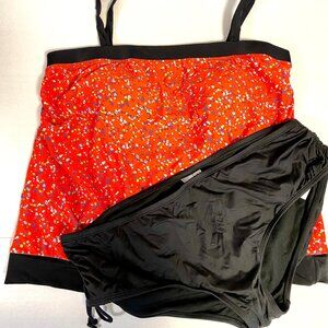 NEW 2pc Pure Energy Tankini Top 20W & 24Oceann Black Bikini 20W Swimwear #041